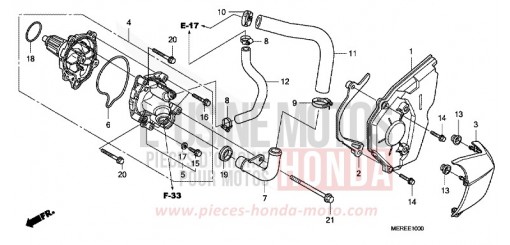 POMPE A EAU CBF600N9 de 2009